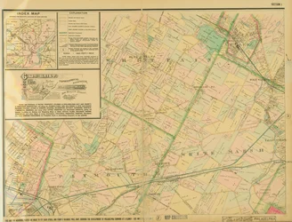 Mapa de Baist mostrando el desarrollo de la ciudad y suburbios de Filadelfia, placa 1, 1897